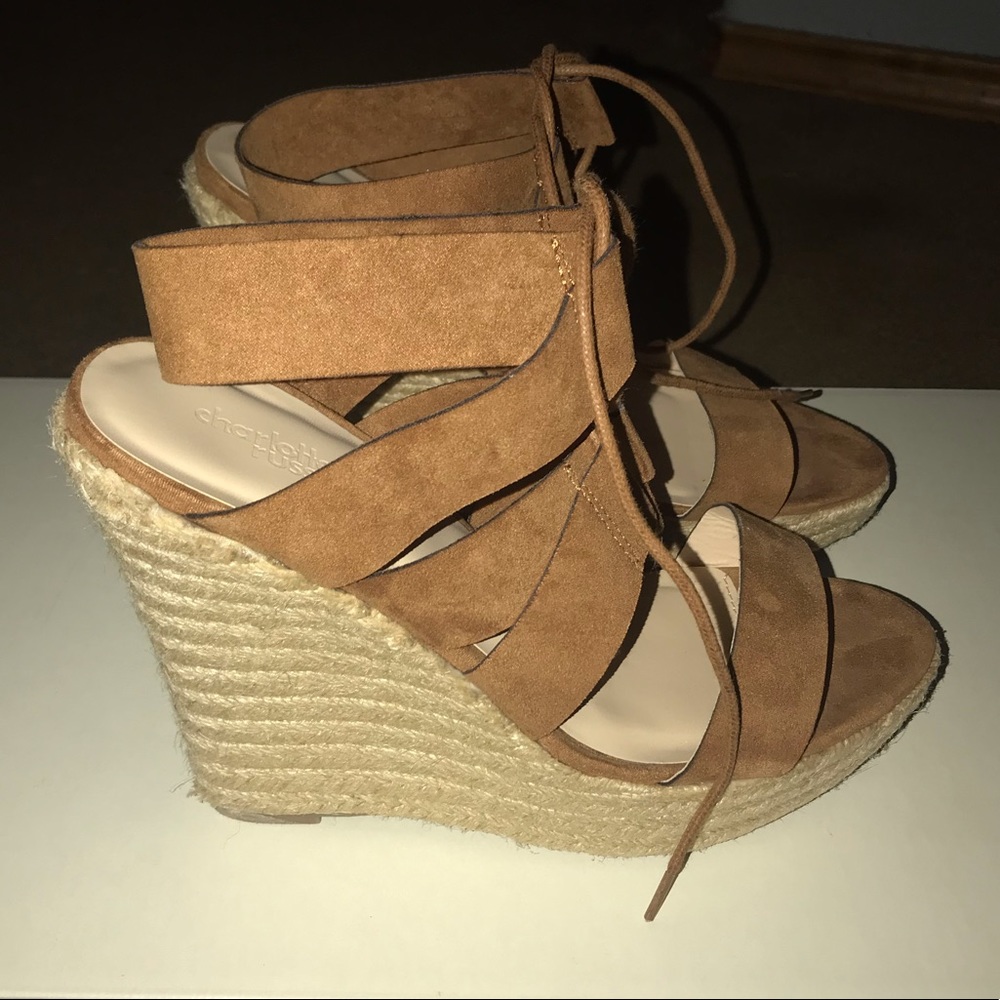 Charlotte Russe Ankle strap wedges